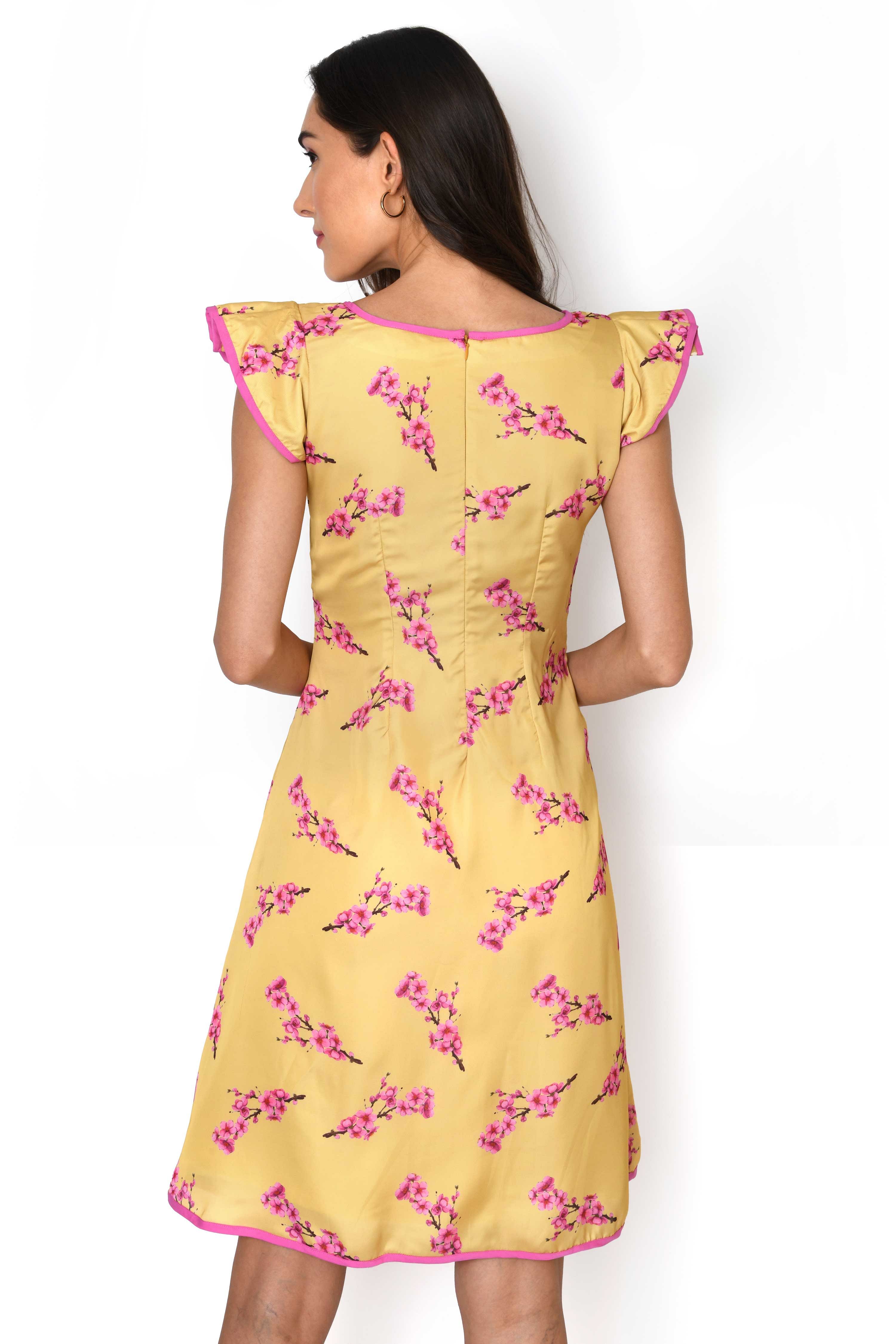 Hkibbfh Dresses for Women Floral Print A-Line Dress India | Ubuy